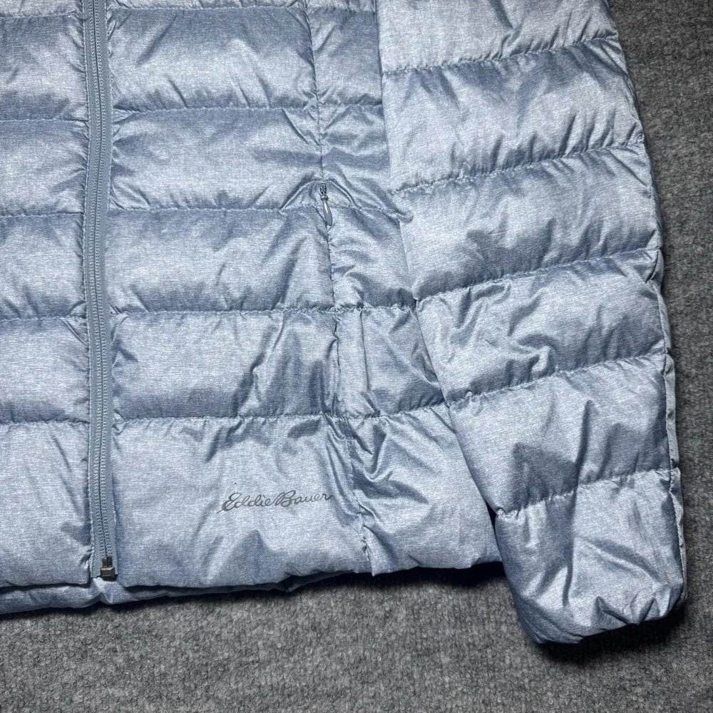 Eddie Bauer Down EB650 Jacket Women's XS‎ Puffer Packable Warm Silver Gray